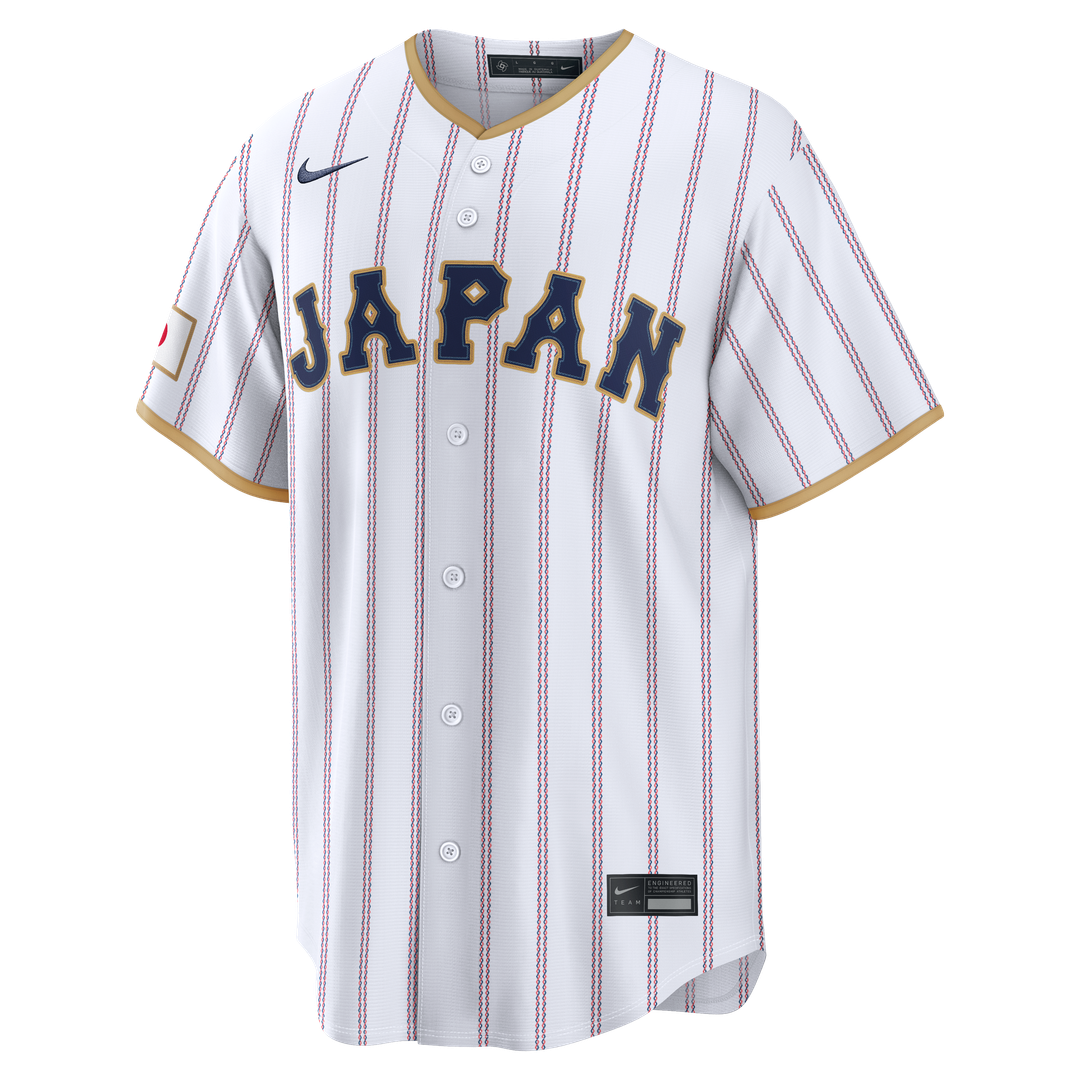 Men's Japan Baseball Yoshinobu Yamamoto White 2026 World Baseball Classic Home Stadium MLB Baseball Jersey - view 2