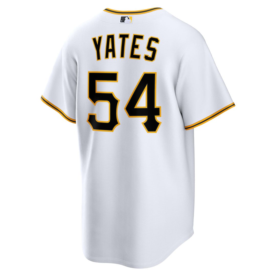 Men's Pittsburgh Pirates Kirby Yates White Home Replica MLB Baseball Jersey - view 5