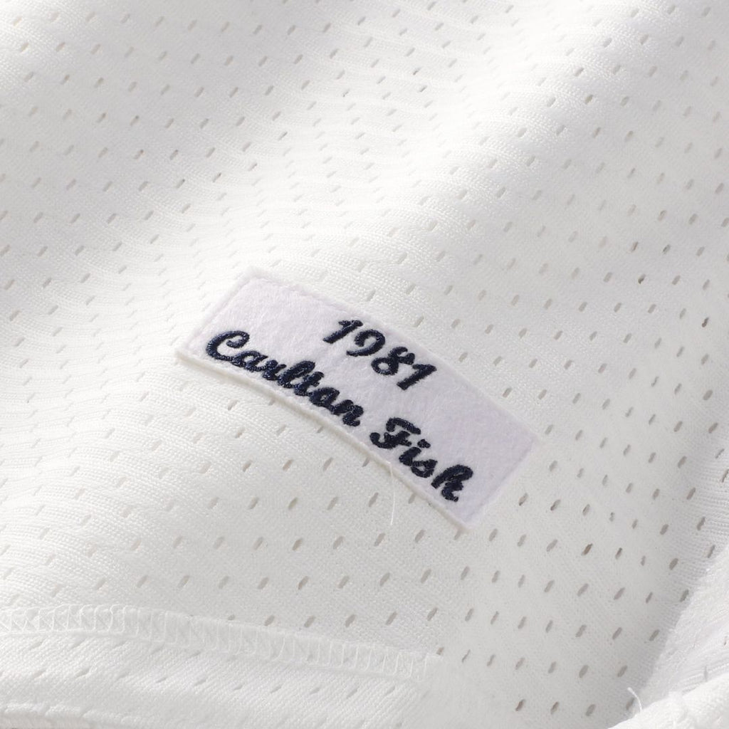 Men's Chicago White Sox Carlton Fisk Navy Batting Practice MLB Baseball Jersey - view 22