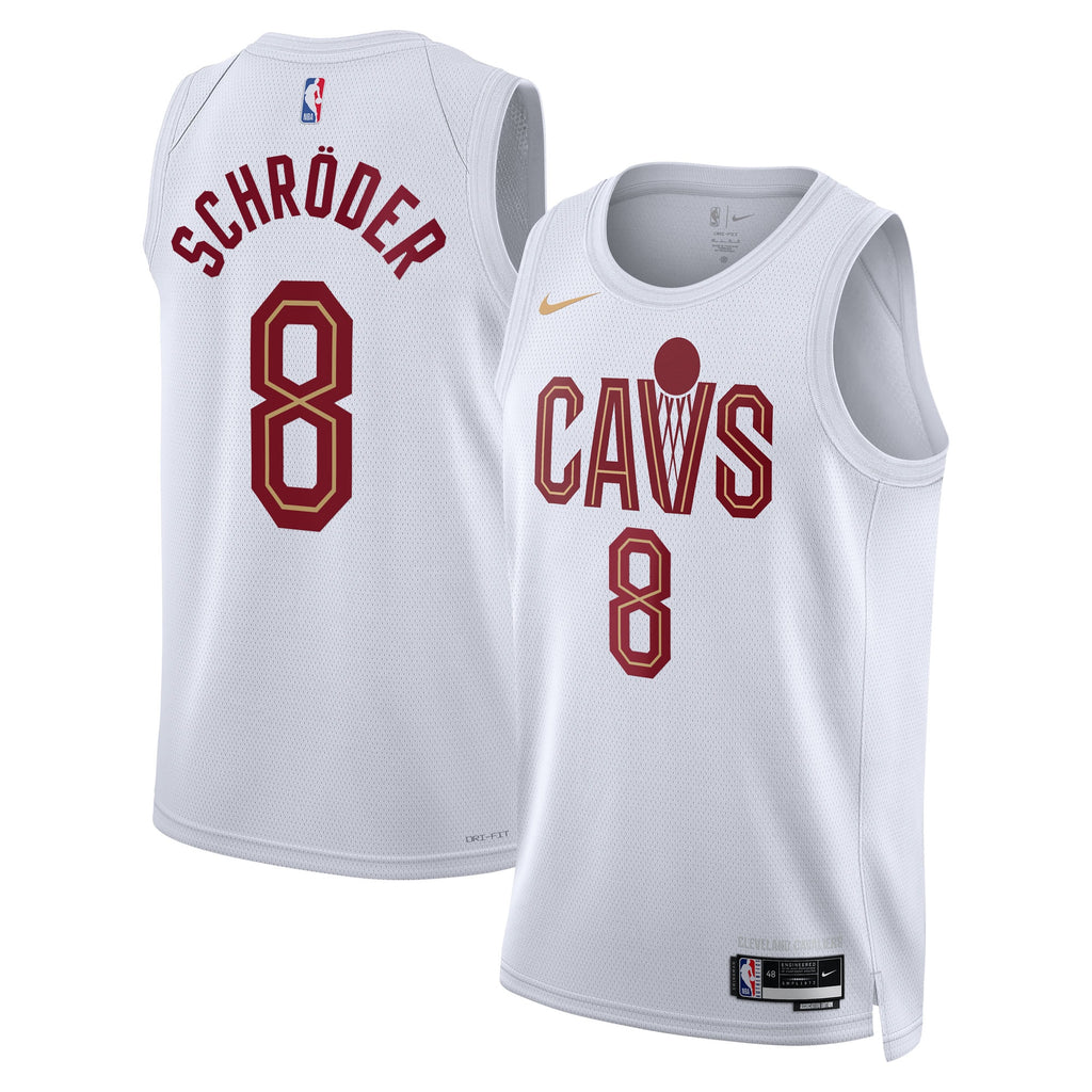 Unisex Dennis Schröder Cleveland Cavaliers Association Edition Swingman NBA Basketball Jersey - White - view 1