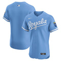 Men's Kansas City Royals Light Blue Alternate Elite MLB Baseball Jersey - view 4