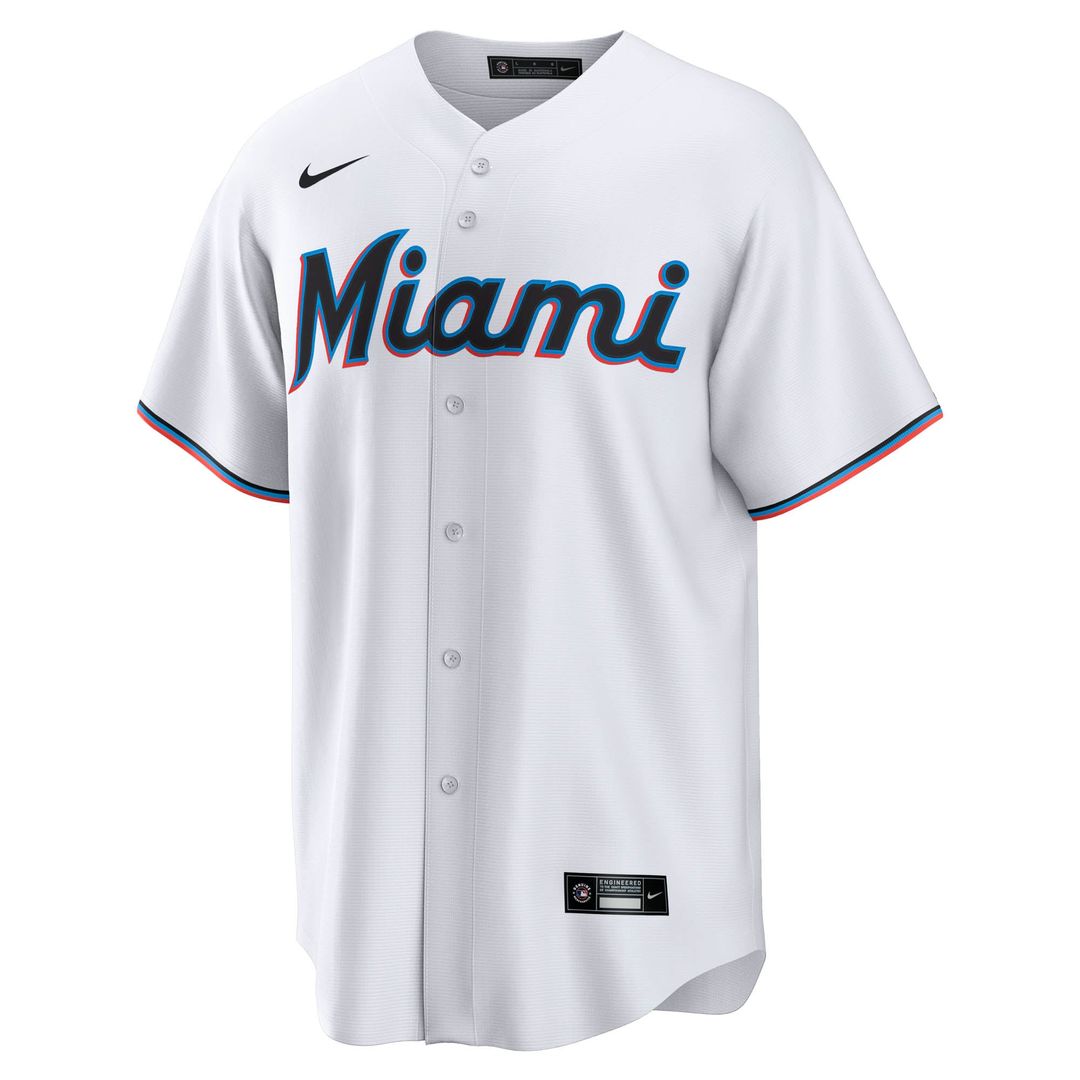 Men's Miami Marlins Graham Pauley White Home Replica MLB Baseball Jersey - view 2