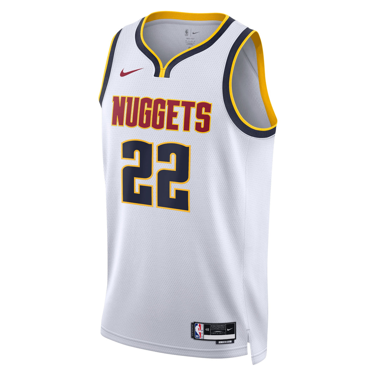 Unisex Zeke Nnaji Denver Nuggets Association Edition Swingman NBA Basketball Jersey - White - view 2