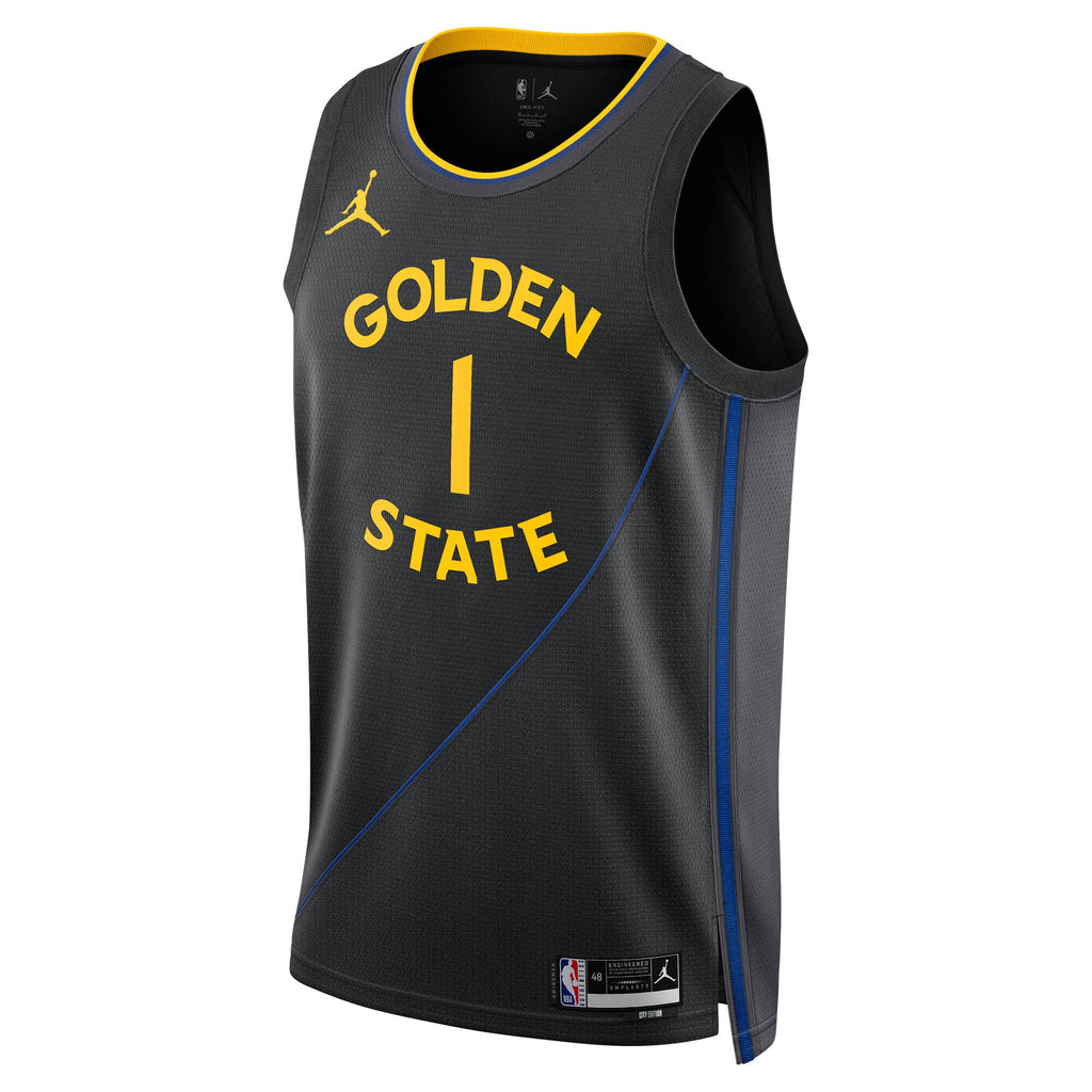 Unisex Jonathan Kuminga Golden State Warriors 2024/25 Statement Edition Swingman NBA Basketball Jersey - Black - view 3