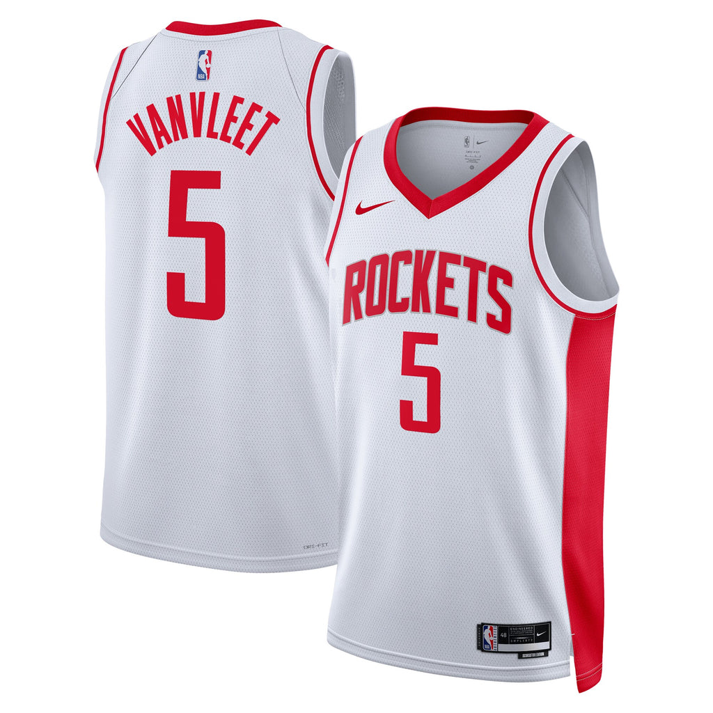 Unisex Houston Rockets Association Edition Swingman NBA Basketball Jersey - White - Fred VanVleet - view 2