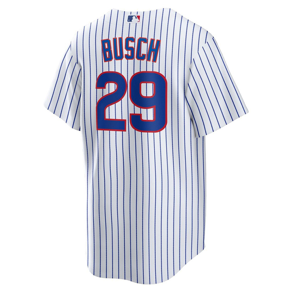 Men's Chicago Cubs Michael Busch White Home Replica MLB Baseball Jersey - view 3
