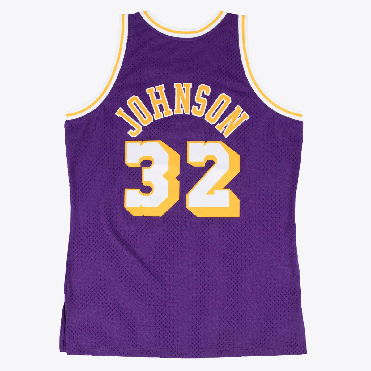 Men's Los Angeles Lakers Magic Johnson 1984-85 Hardwood Classics Road Swingman NBA Basketball Jersey - Purple - view 2