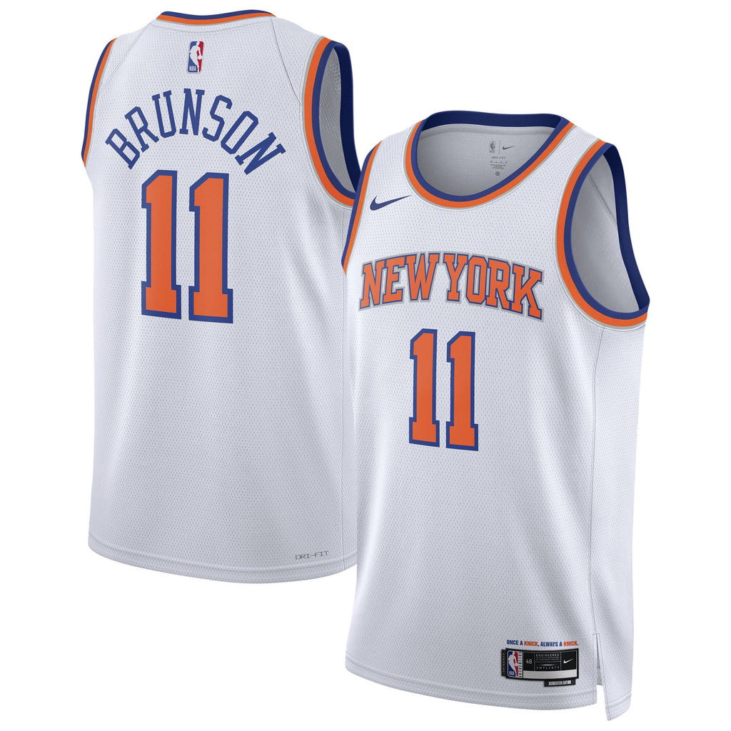 Unisex New York Knicks Association Swingman NBA Basketball Jersey - Jalen Brunson - view 2