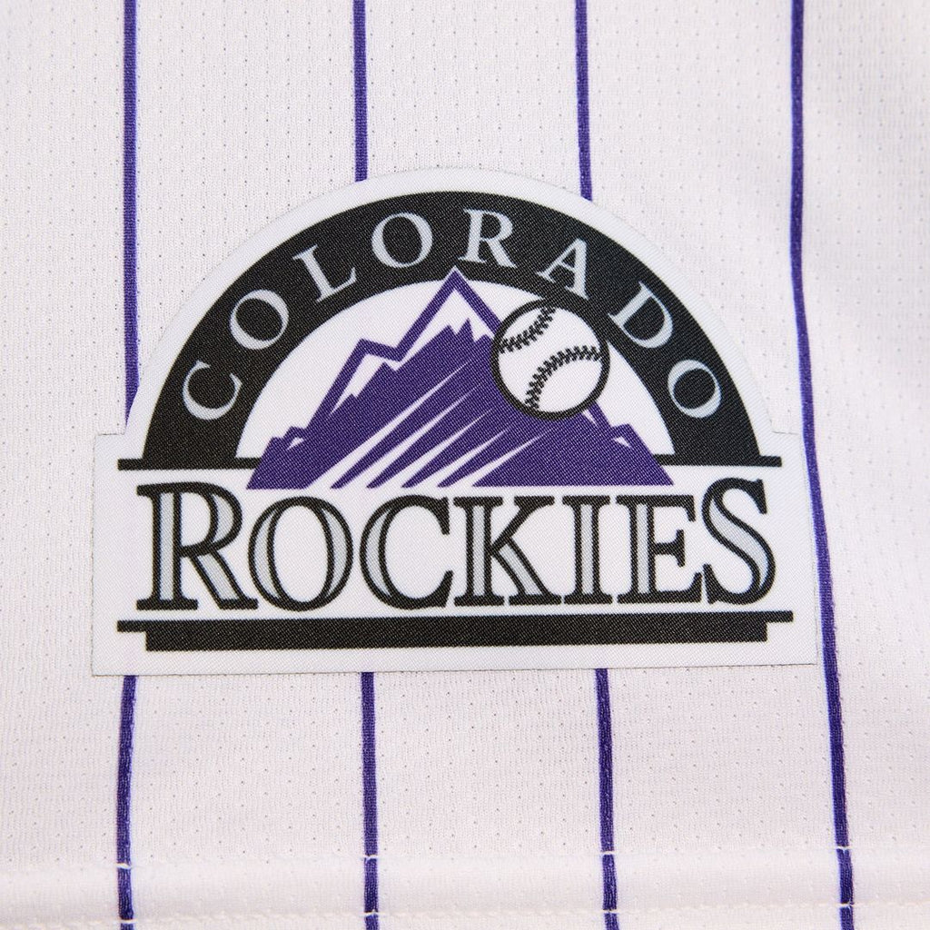 Men's Colorado Rockies White Home Limited MLB Baseball Jersey - view 11