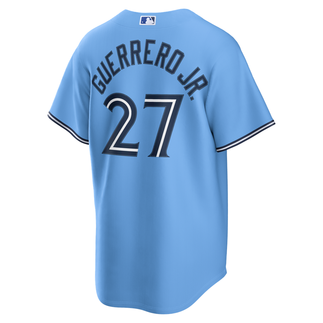 Men's Toronto Blue Jays Vladimir Guerrero Jr. Light Blue Replica MLB Baseball Jersey - view 3