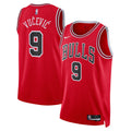 Unisex Nikola Vučević Chicago Bulls Icon Edition Swingman NBA Basketball Jersey - Red - view 1
