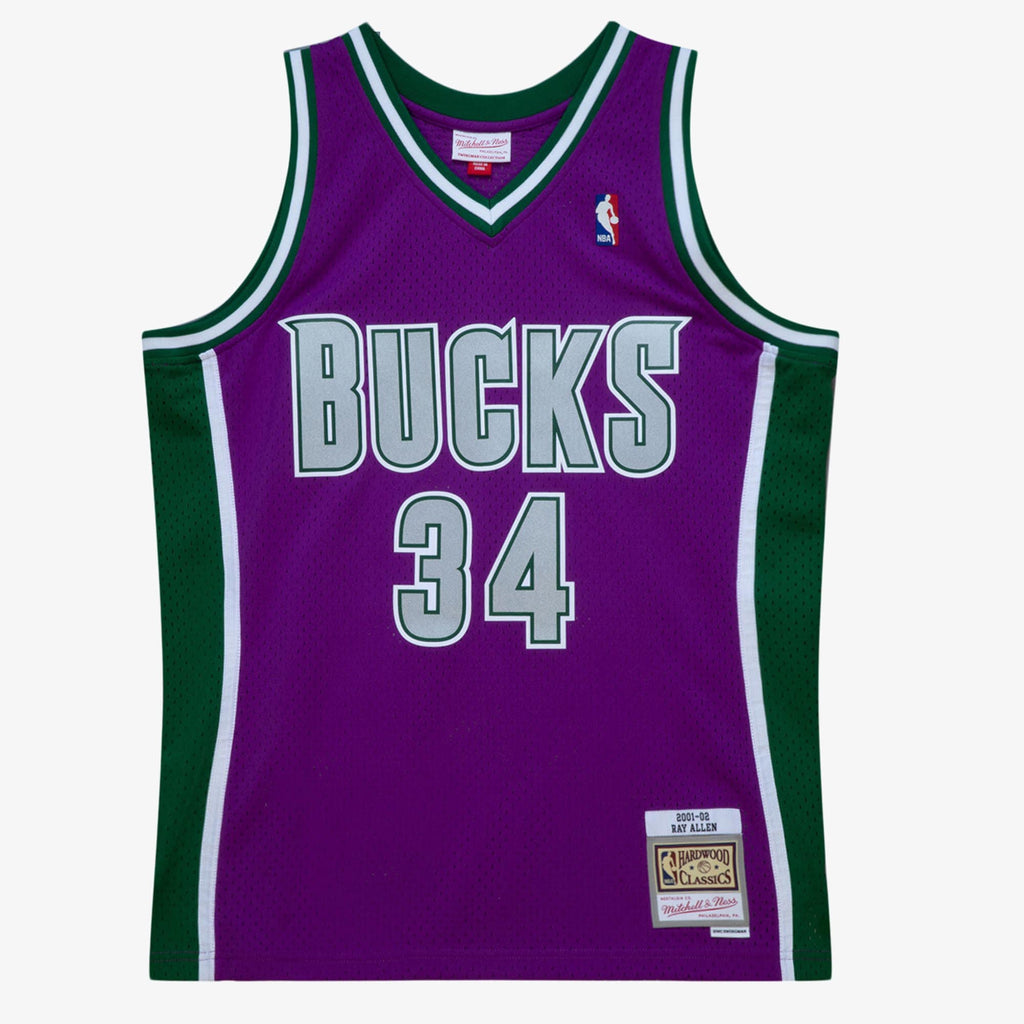 Men's Milwaukee Bucks Swingman NBA Basketball Jersey Ray Allen 2001-02 - view 2