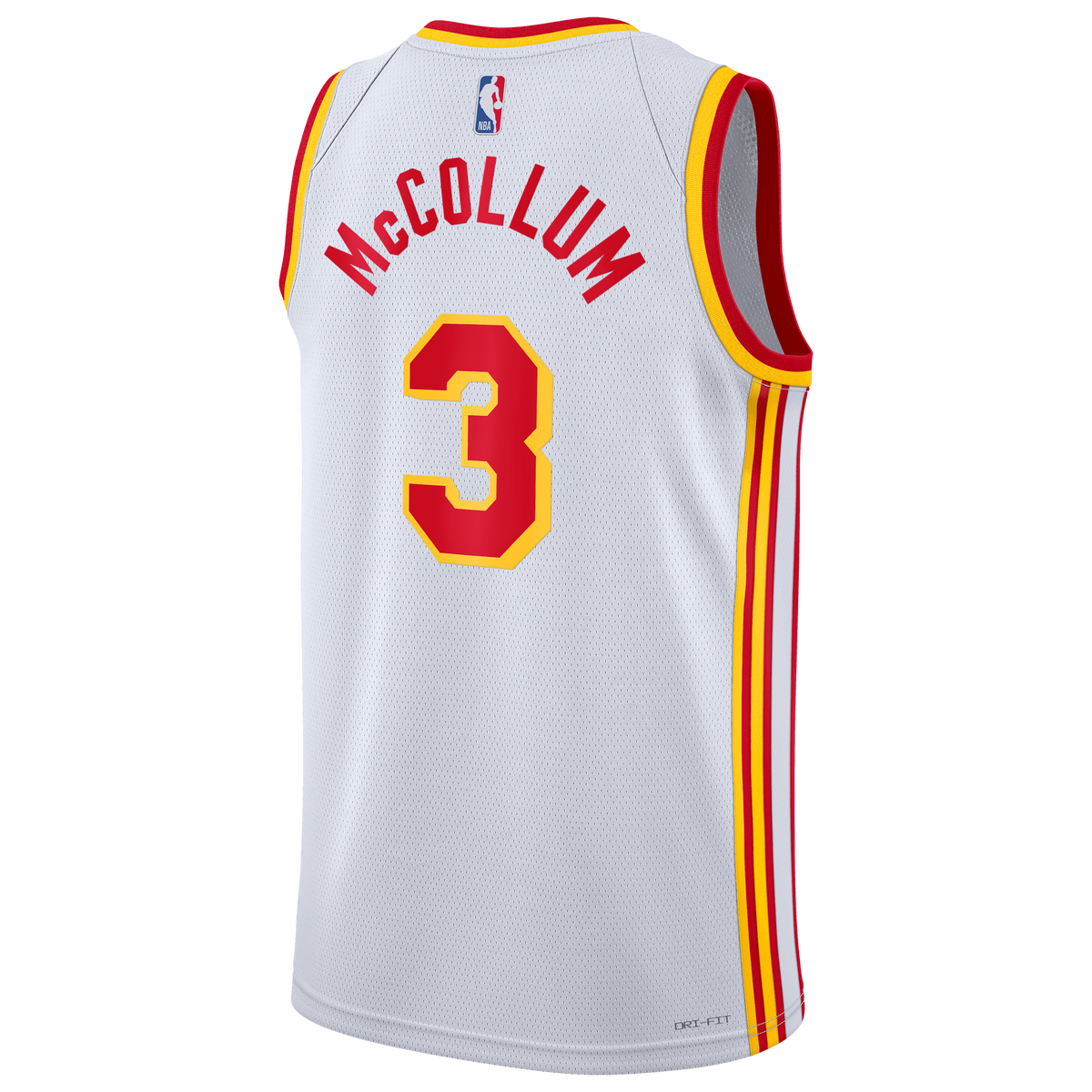Unisex CJ McCollum Atlanta Hawks Association Edition Swingman NBA Basketball Jersey - White - view 4