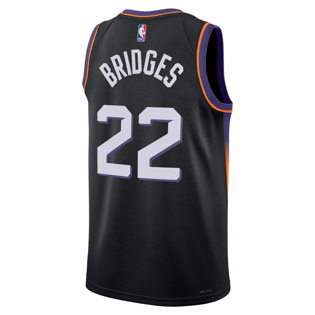 Unisex Miles Bridges Phoenix Suns Statement Edition NBA Basketball Jersey - Black - view 4