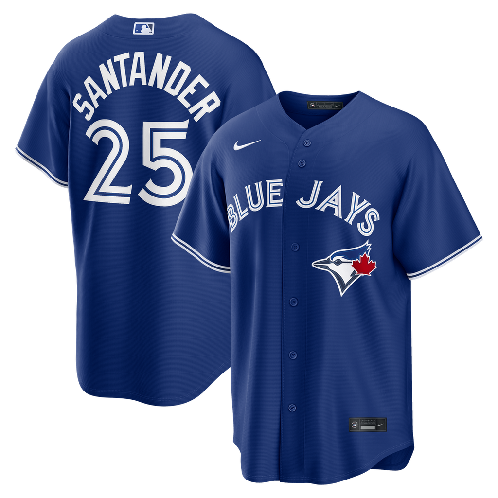 Men's Toronto Blue Jays Anthony Santander Royal Alternate Replica MLB Baseball Jersey - view 1