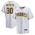 Men's San Diego Padres Gavin Sheets White Home Replica MLB Baseball Jersey - view 1