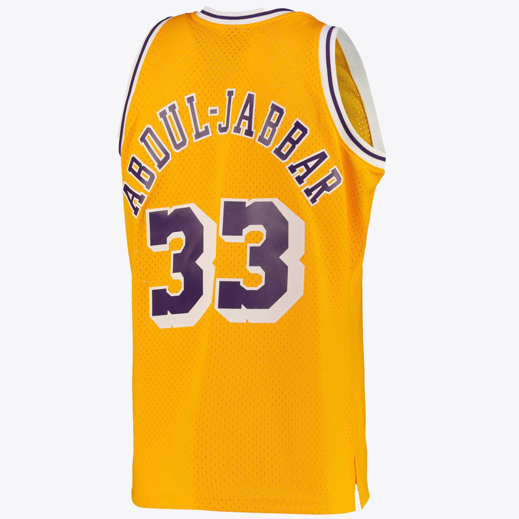 Men's Los Angeles Lakers Kareem Abdul-Jabbar Road Swingman NBA Basketball Jersey - Light Gold - view 3