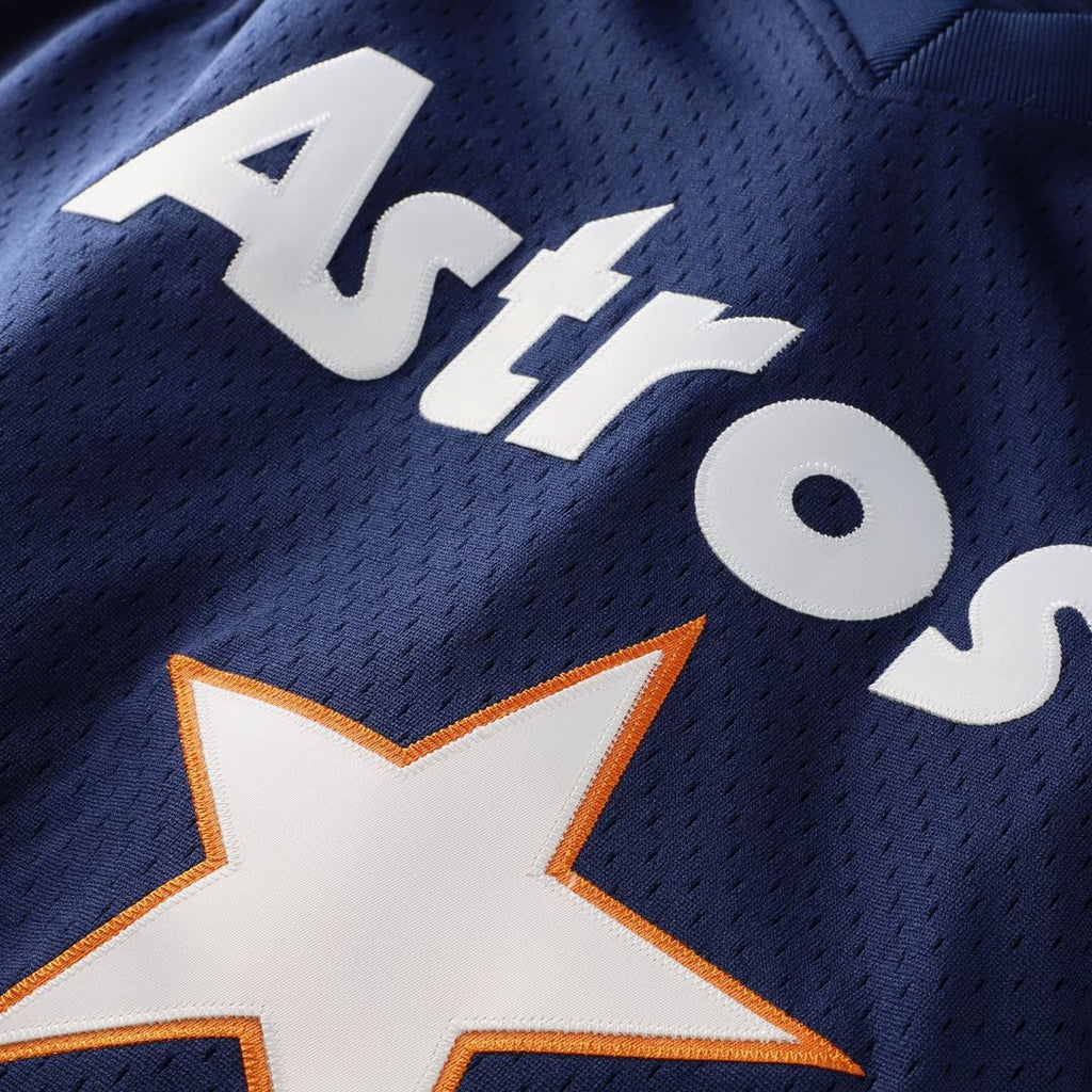 Men's Houston Astros Nolan Ryan Navy Cooperstown Collection Big & Tall Mesh Batting Practice MLB Baseball Jersey - view 4