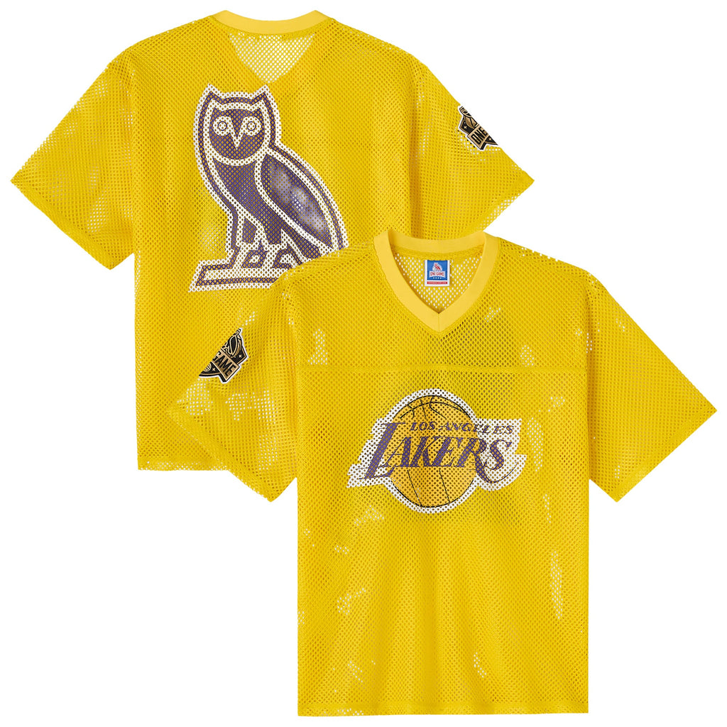 Men's Los Angeles Lakers X Mesh Football NBA Basketball Jersey - view 2