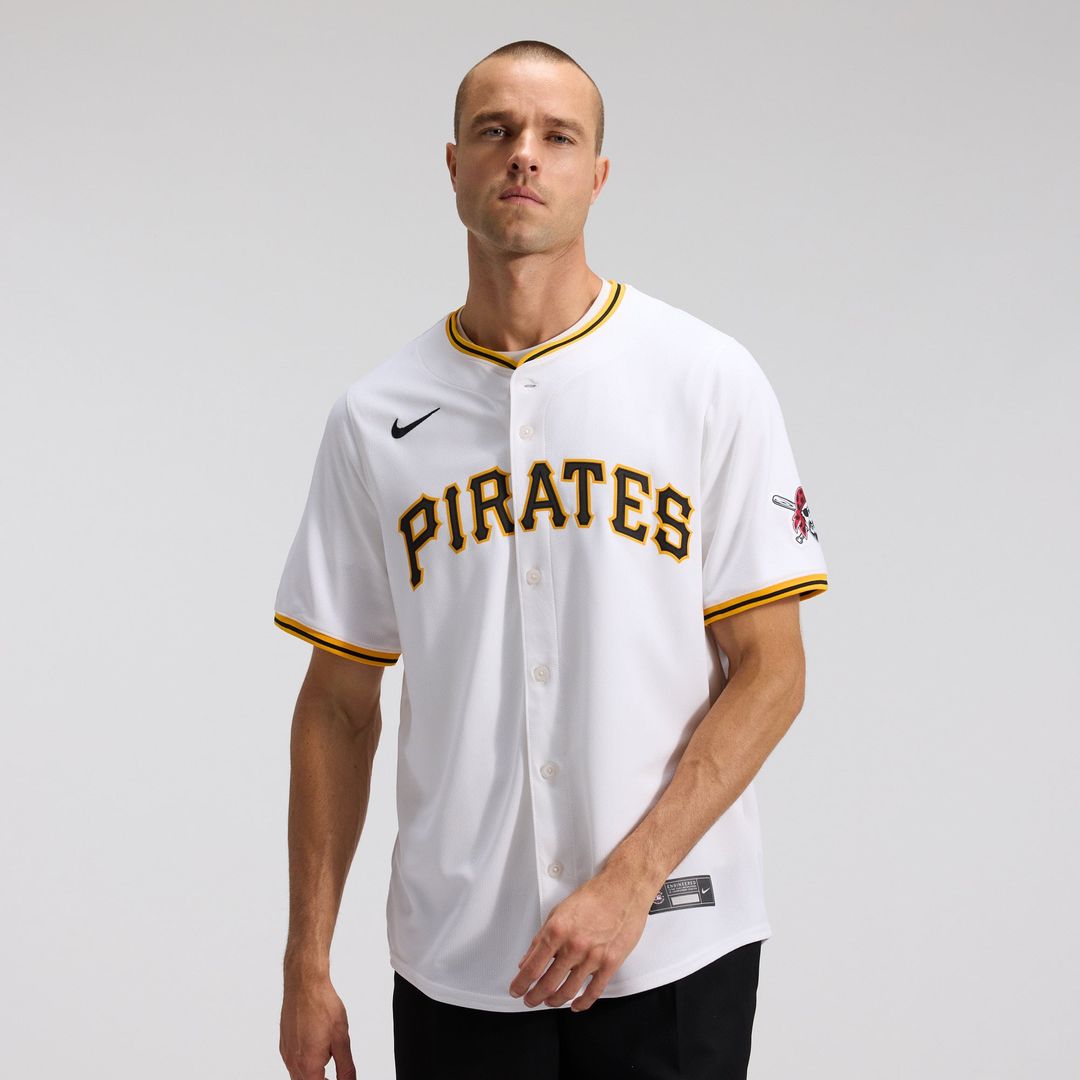 Men's Pittsburgh Pirates White Home Limited MLB Baseball Jersey - view 1
