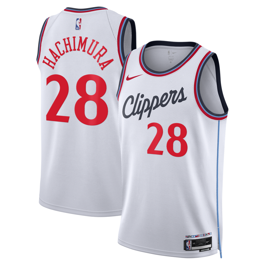 Unisex Rui Hachimura Los Angeles Clippers Replica Association Edition Swingman NBA Basketball Jersey - White - view 1
