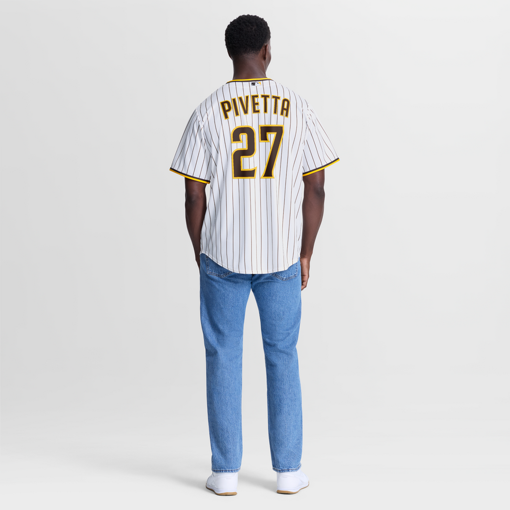 Men's San Diego Padres Nick Pivetta White Home Replica MLB Baseball Jersey - view 5