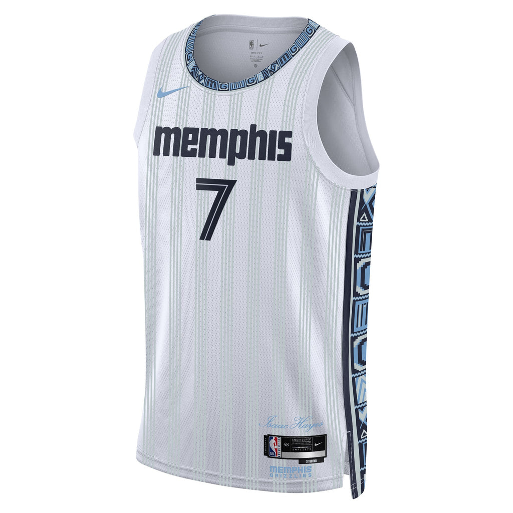 Unisex Santi Aldama Memphis Grizzlies 2025/26 City Edition Swingman NBA Basketball Jersey - Gray - view 3