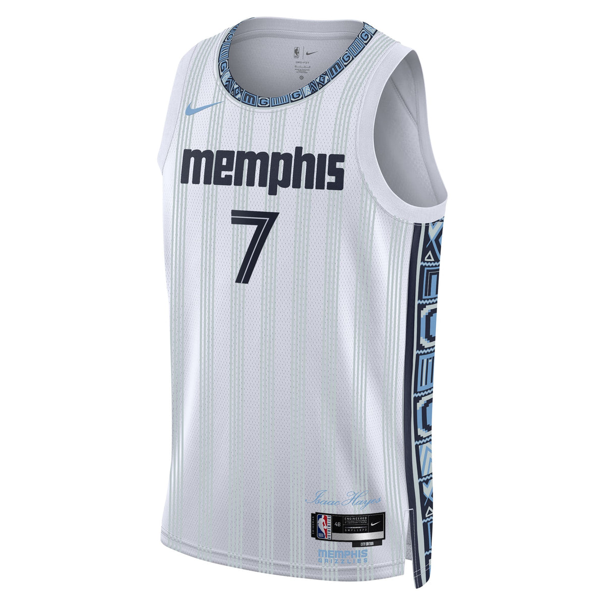 Unisex Santi Aldama Memphis Grizzlies 2025/26 City Edition Swingman NBA Basketball Jersey - Gray - view 3