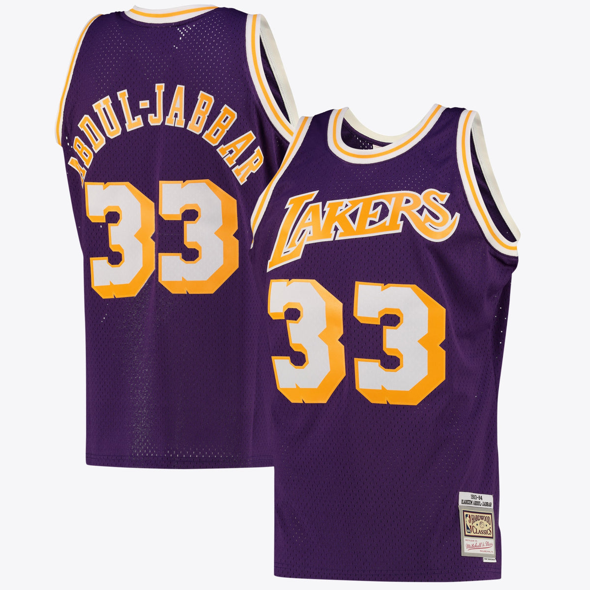 Men's Los Angeles Lakers Kareem Abdul-Jabbar Alternate Swingman NBA Basketball Jersey - Purple - view 1