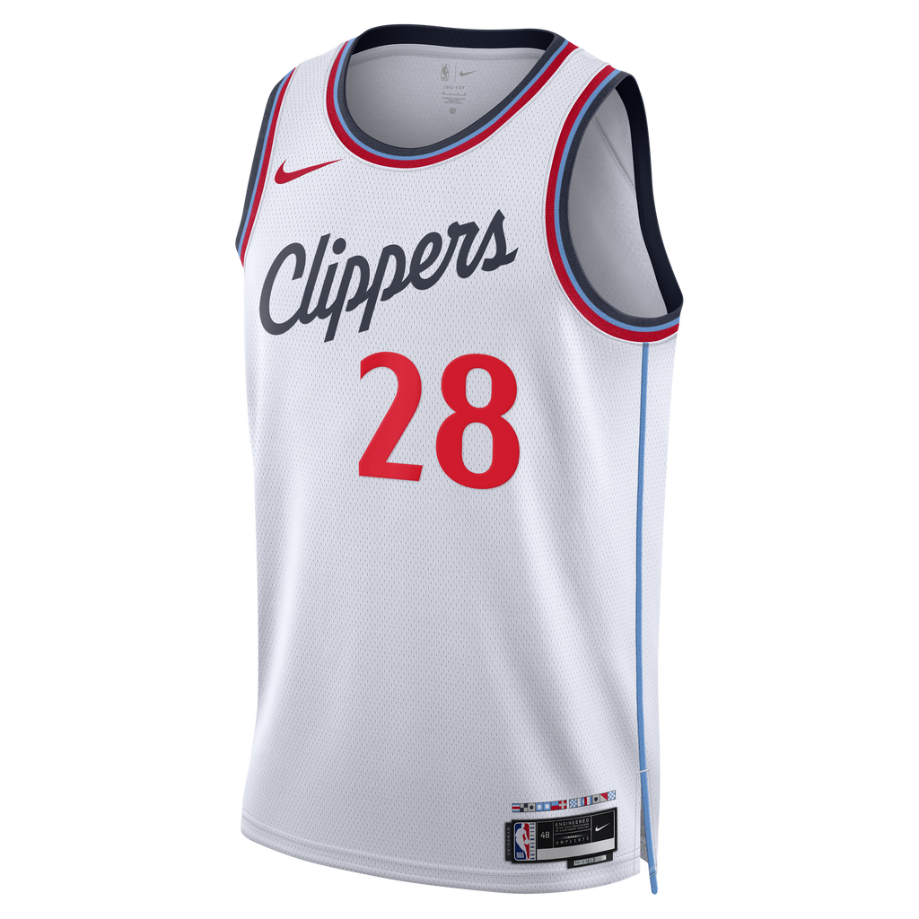Unisex Rui Hachimura Los Angeles Clippers Replica Association Edition Swingman NBA Basketball Jersey - White - view 3