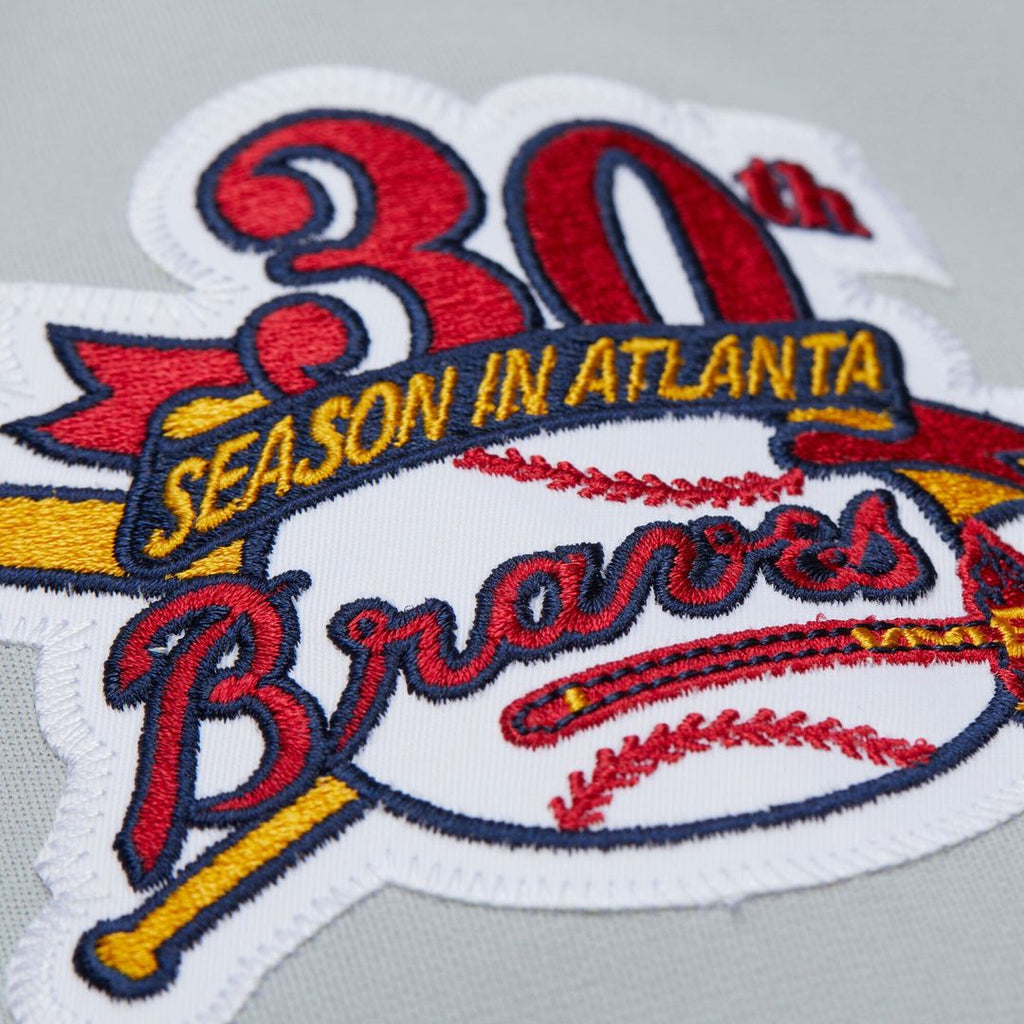 Men's Atlanta Braves Fred McGriff Gray 1995 Throwback MLB Baseball Jersey - view 9