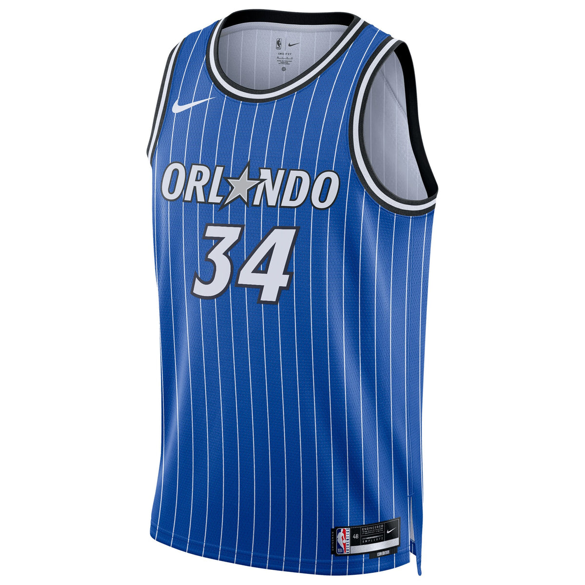 Unisex Wendell Carter Jr. Orlando Magic Replica Icon Edition Swingman NBA Basketball Jersey - Blue - view 3