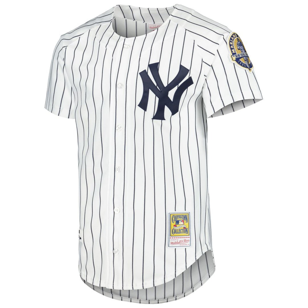 Men's New York Yankees Derek Jeter White Cooperstown Collection MLB Baseball Jersey - view 2