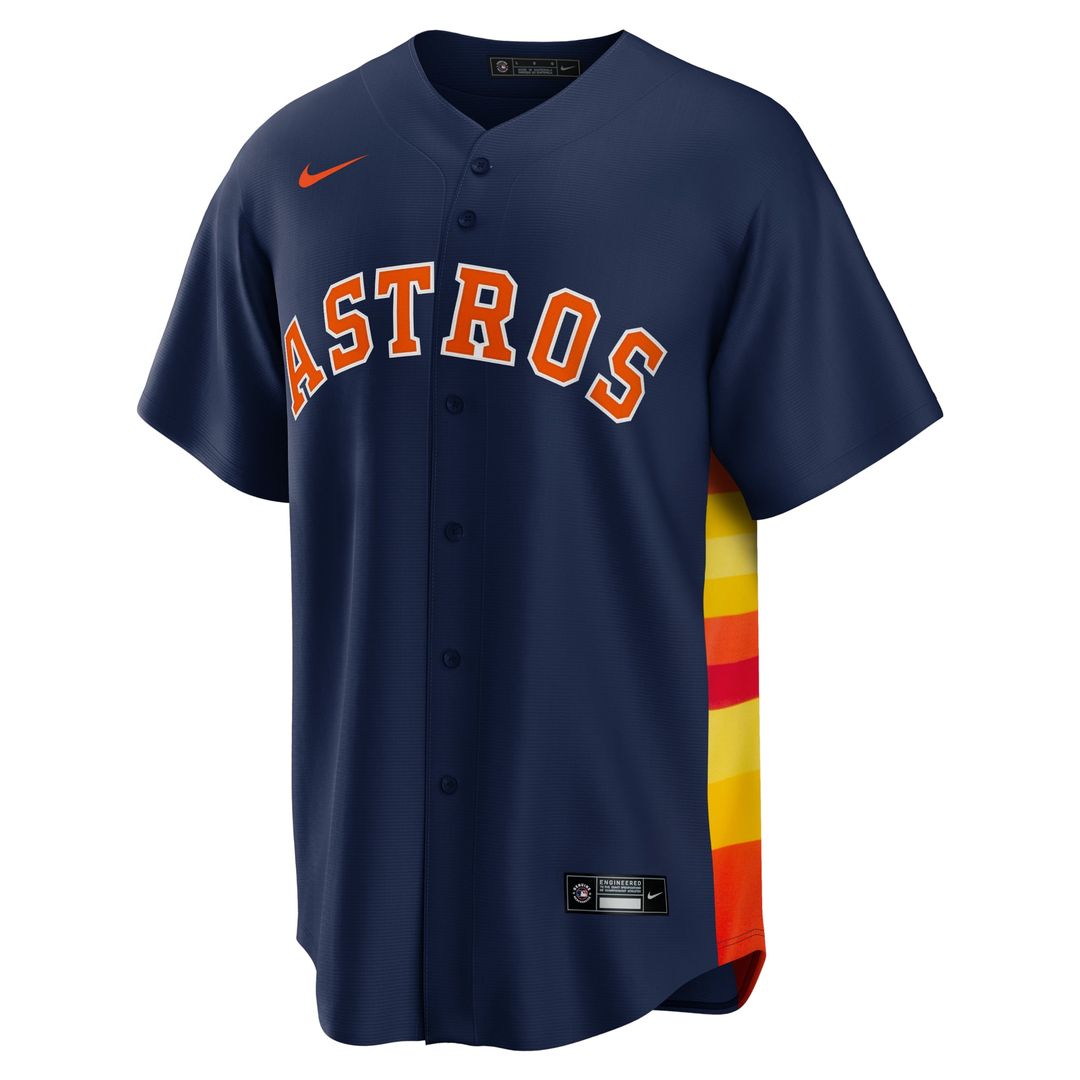 Men's Houston Astros White Home Replica MLB Baseball Jersey - view 11