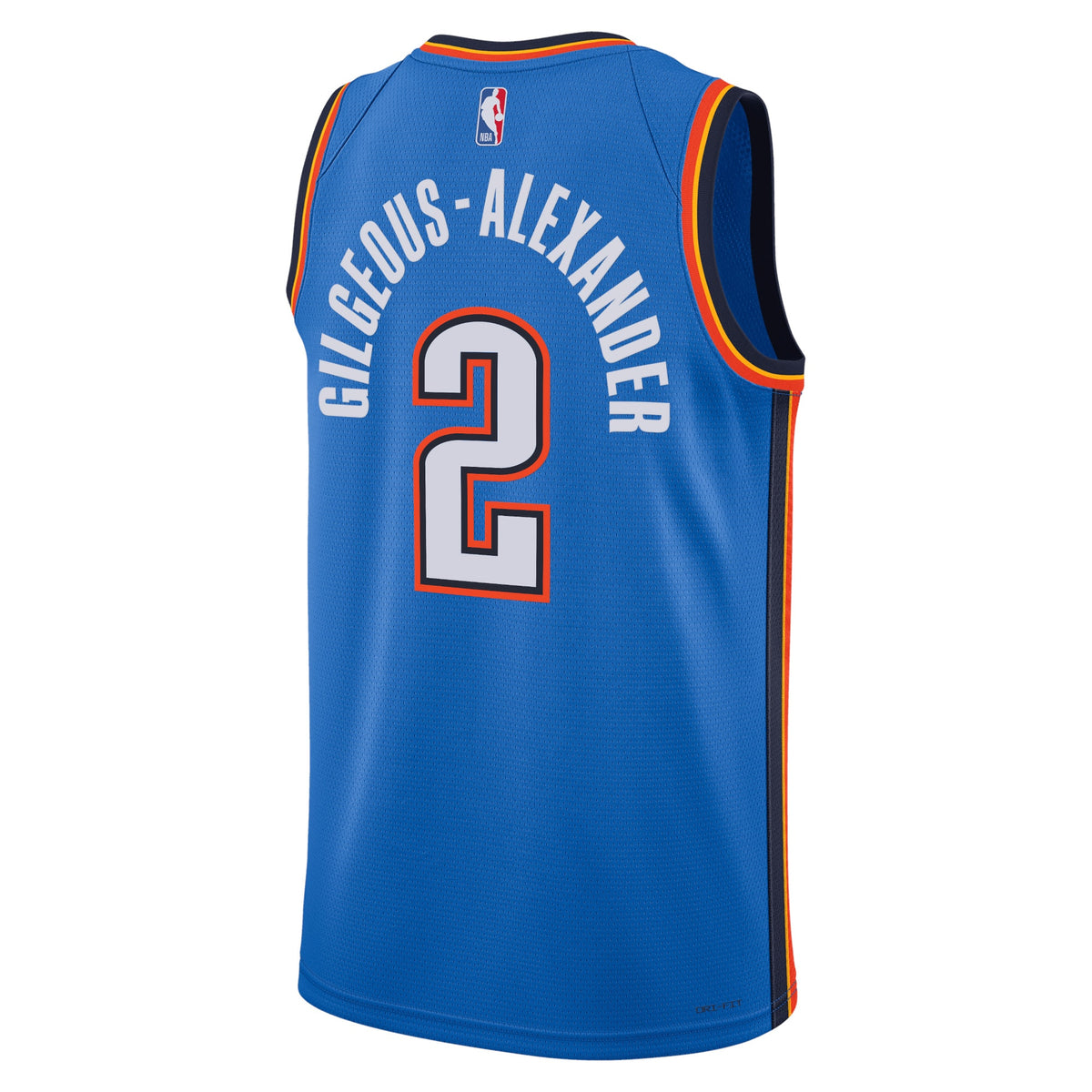 Unisex Shai Gilgeous-Alexander Oklahoma City Thunder Icon Edition Swingman NBA Basketball Jersey - Blue - view 3