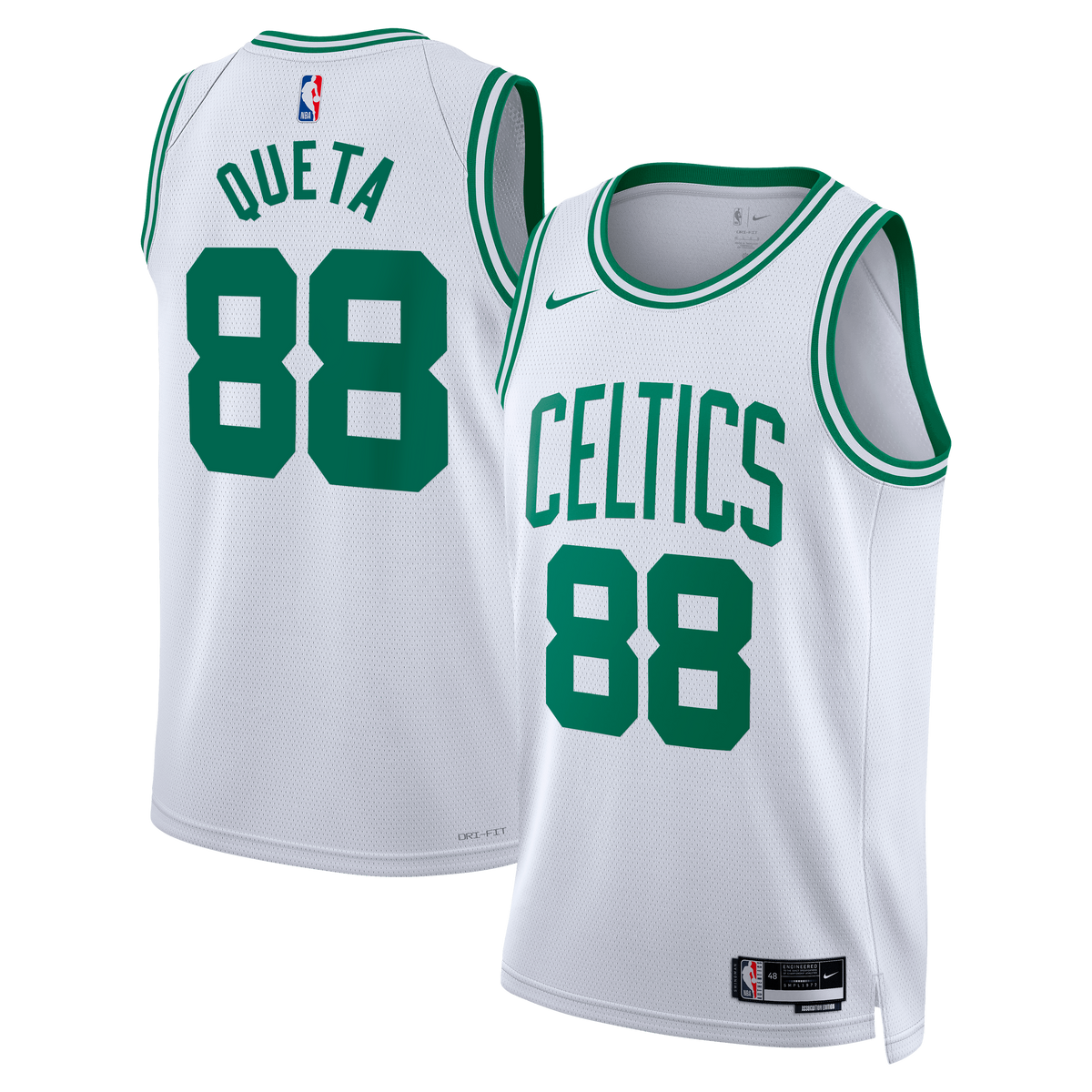 Unisex Neemias Queta Boston Celtics Association Edition Swingman NBA Basketball Jersey - White - view 1