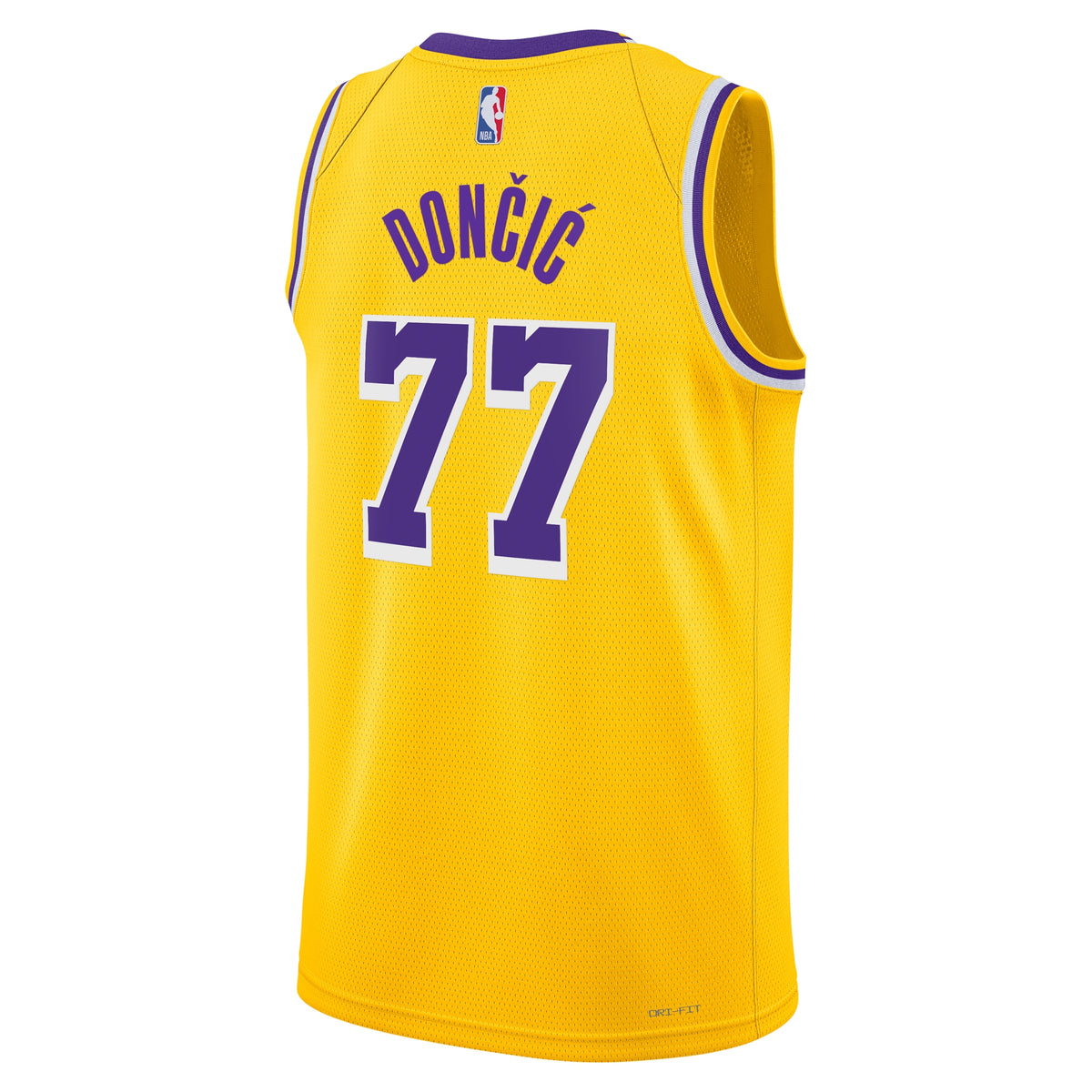 Unisex Luka Dončić Los Angeles Lakers Icon Edition Swingman NBA Basketball Jersey - Gold - view 4