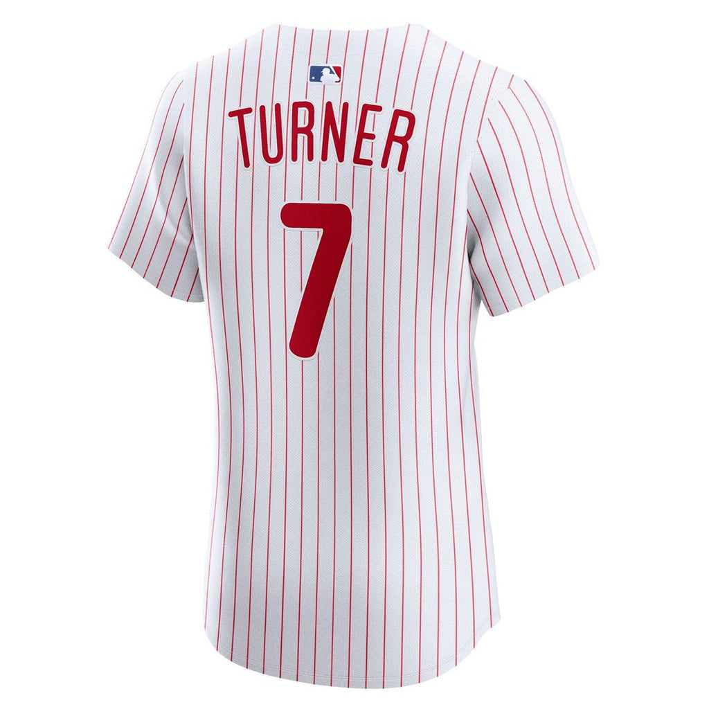 Men's Philadelphia Phillies Trea Turner White Home Elite MLB Baseball Jersey - view 3