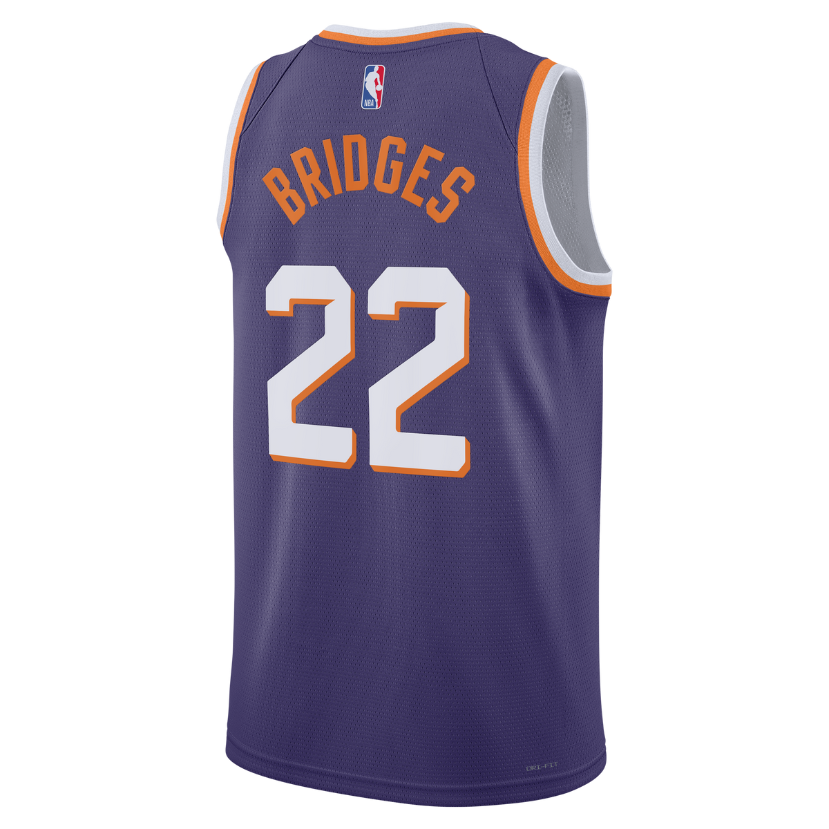 Unisex Miles Bridges Phoenix Suns Icon Edition Swingman NBA Basketball Jersey - Purple - view 4