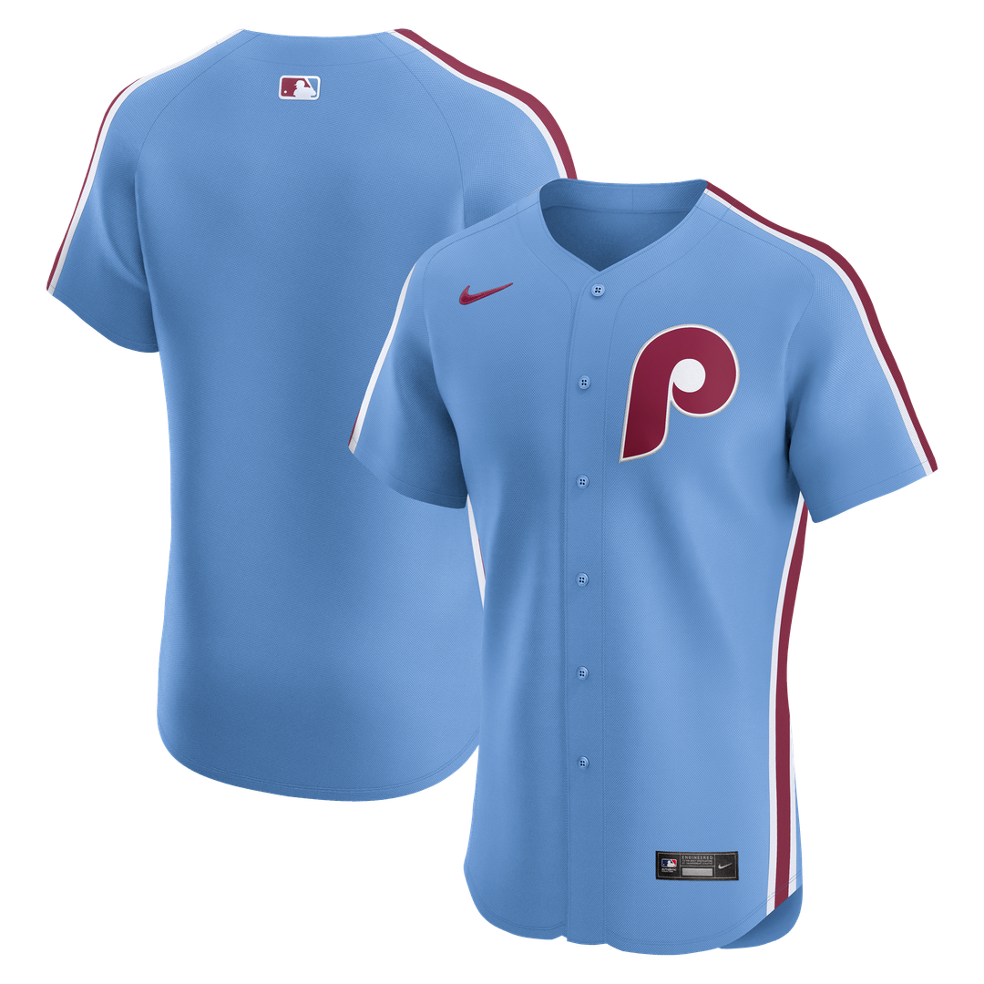Men's Philadelphia Phillies Cream Alternate 2 Elite MLB Baseball Jersey - view 10