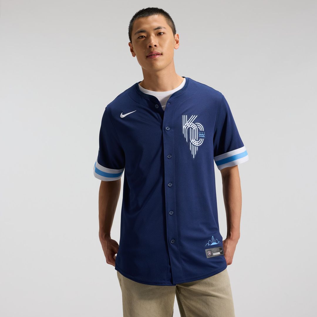 Men's Kansas City Royals Navy City Connect Limited MLB Baseball Jersey - view 1