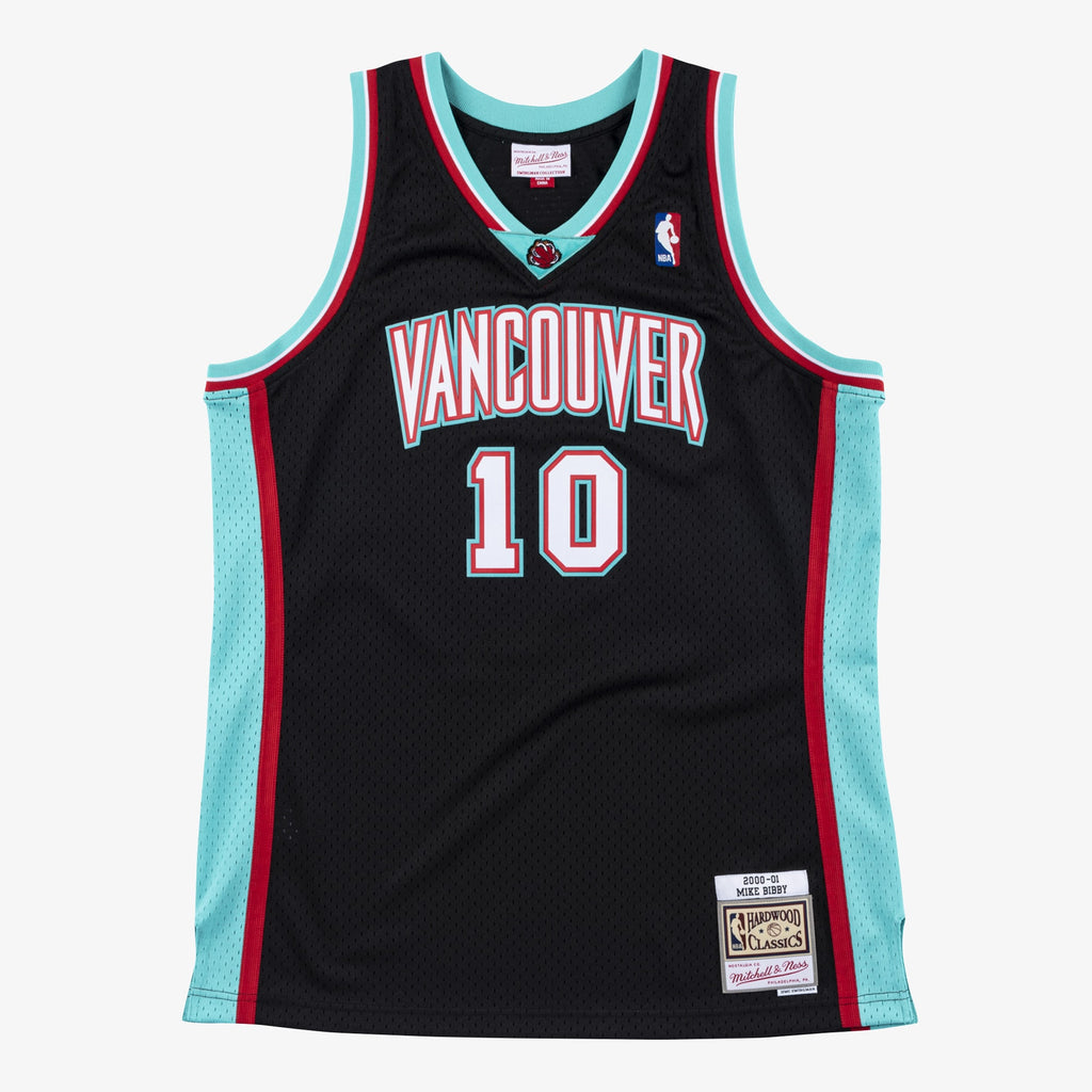 Men's Vancouver Grizzlies Mike Bibby 2000 Swingman NBA Basketball Jersey - Black - view 3