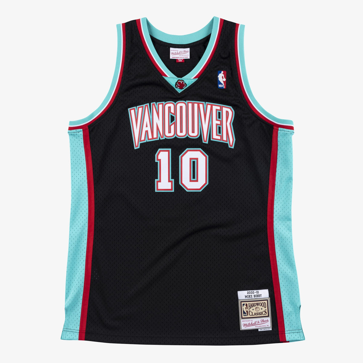 Men's Vancouver Grizzlies Mike Bibby 2000 Swingman NBA Basketball Jersey - Black - view 3