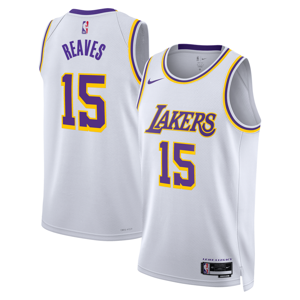 Unisex Austin Reaves Los Angeles Lakers Association Edition Swingman NBA Basketball Jersey - White - view 1