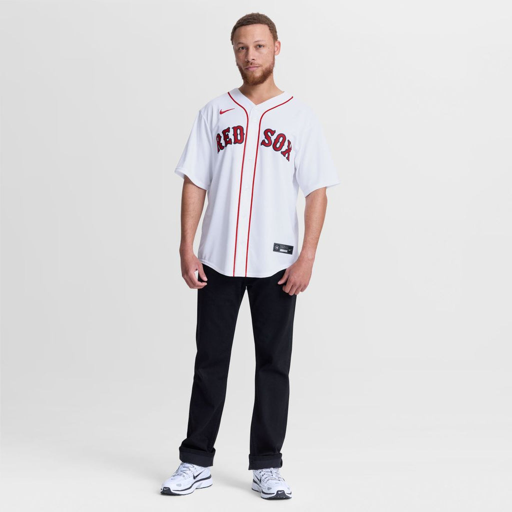 Men's Boston Red Sox Garrett Crochet White Home Replica MLB Baseball Jersey - view 4