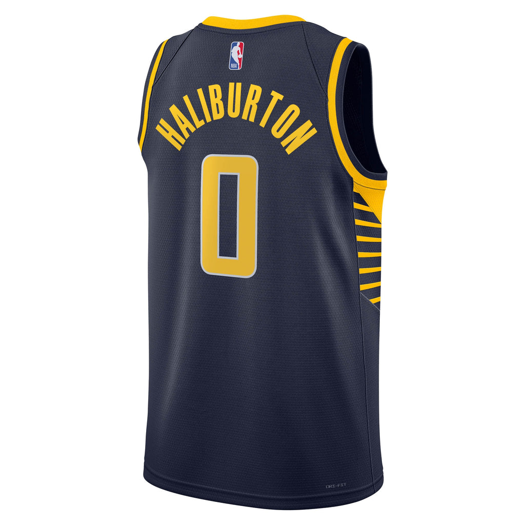 Unisex Tyrese Haliburton Indiana Pacers Icon Edition Swingman NBA Basketball Jersey - Navy - view 4
