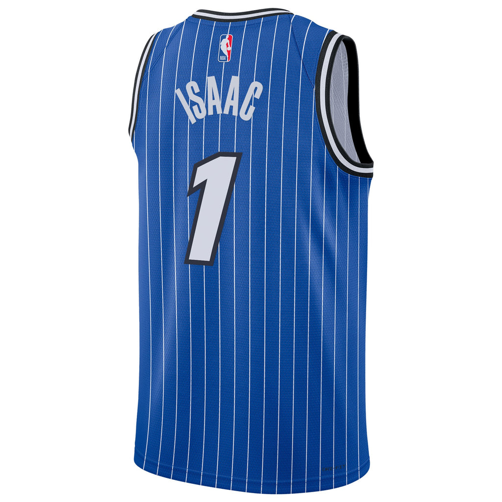 Unisex Jonathan Isaac Orlando Magic Replica Icon Edition Swingman NBA Basketball Jersey - Blue - view 4
