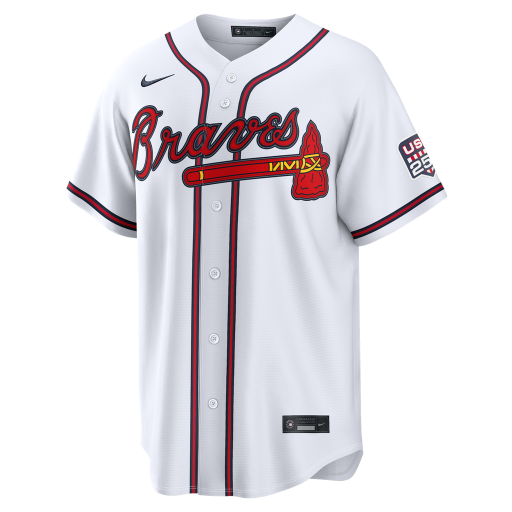 Men's Fourth of July Men's Atlanta Braves Drake Baldwin White USA 250 Stadium MLB Baseball Jersey - view 2