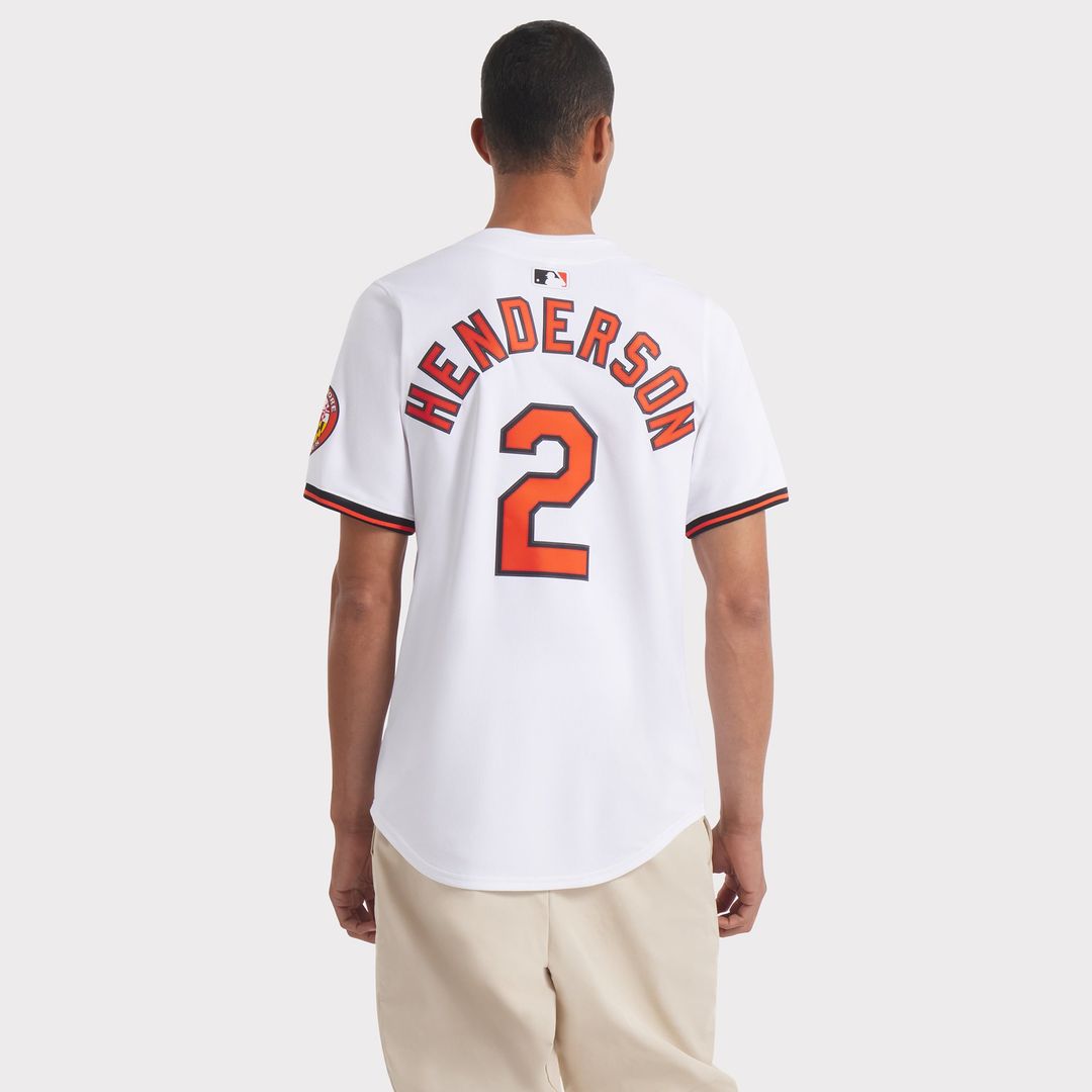 Men's Baltimore Orioles Gunnar Henderson White Home Limited MLB Baseball Jersey - view 5