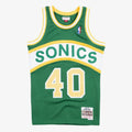 Men's Seattle Supersonics Swingman NBA Basketball Jersey Shawn Kemp 1994-95 - view 1